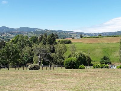 La vue sur les Monts du Lyonnais à proximité de Lyon